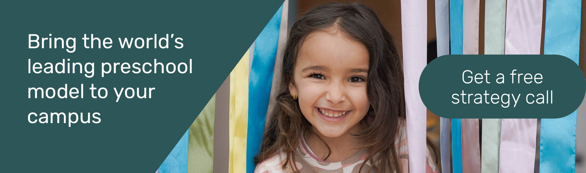 Children engaging in nursery school free play and guided play activities