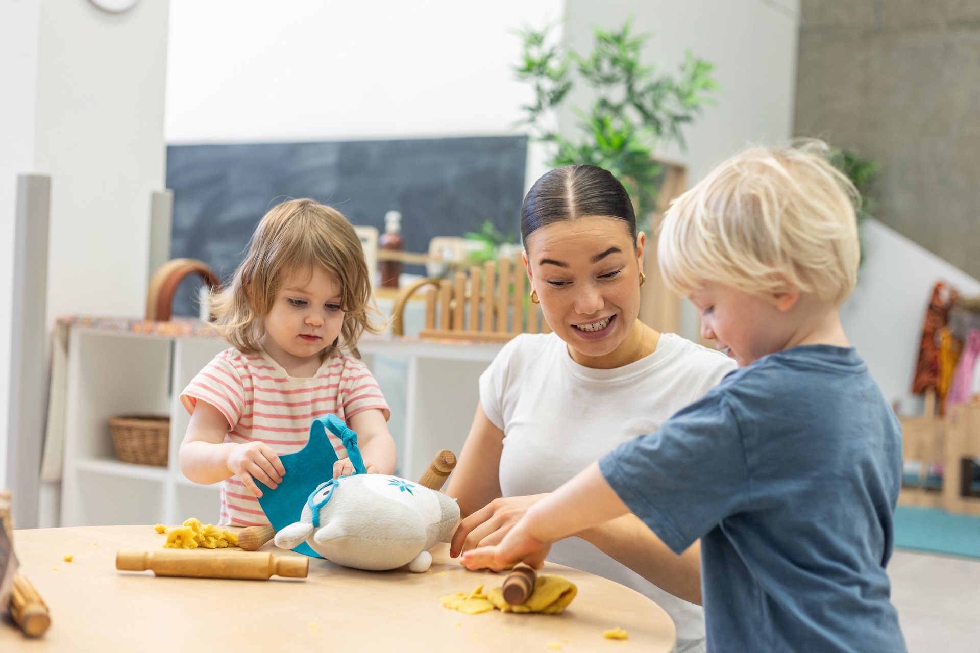 Children working together in a FinlandWay preschool programme