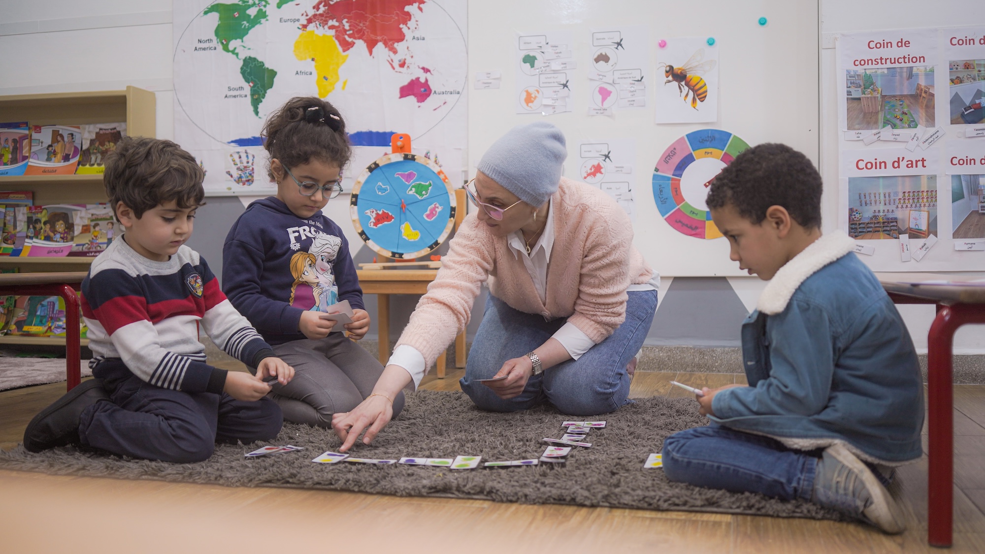 Children learning STEM and soft skills for future skills development.