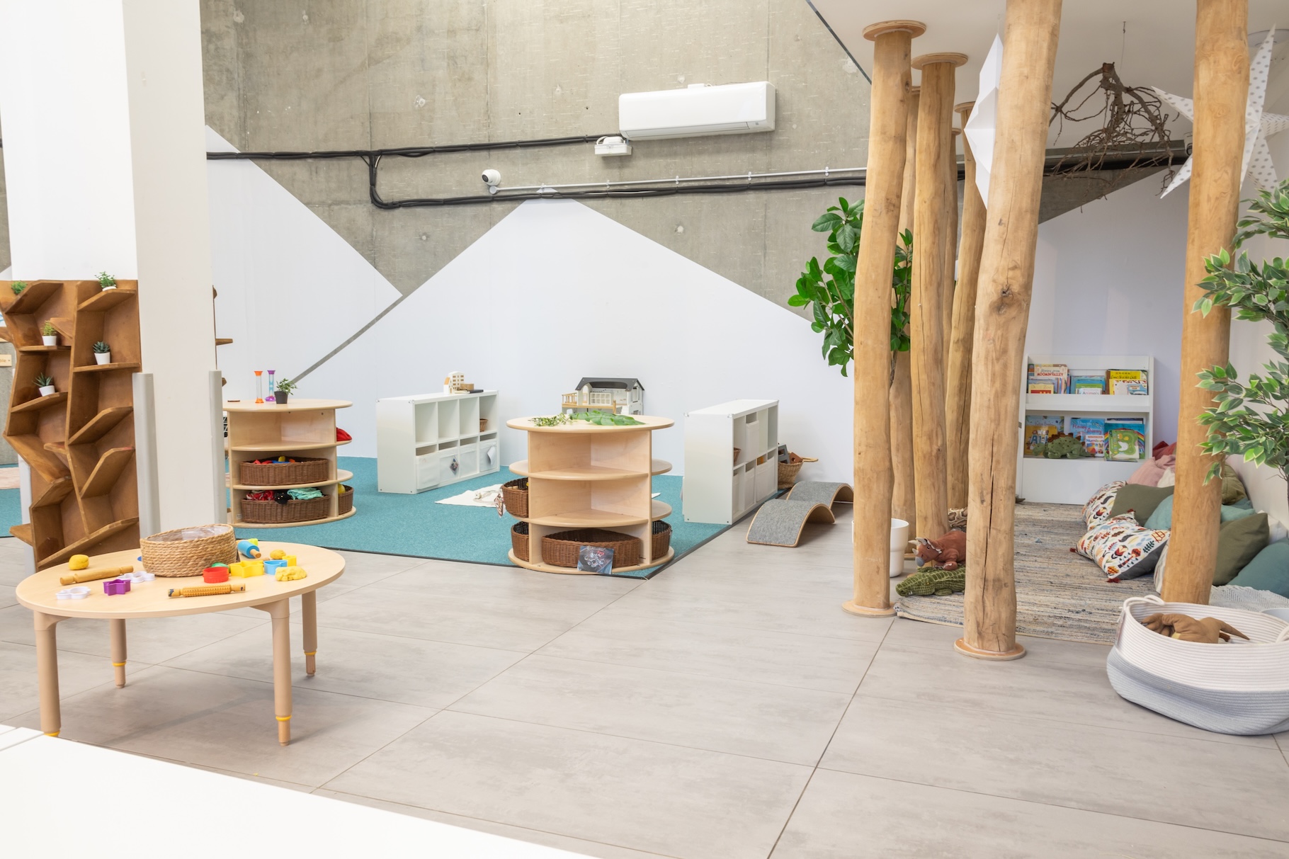 Different learning areas or play corners for children to explore under a new preschool curriculum 2025