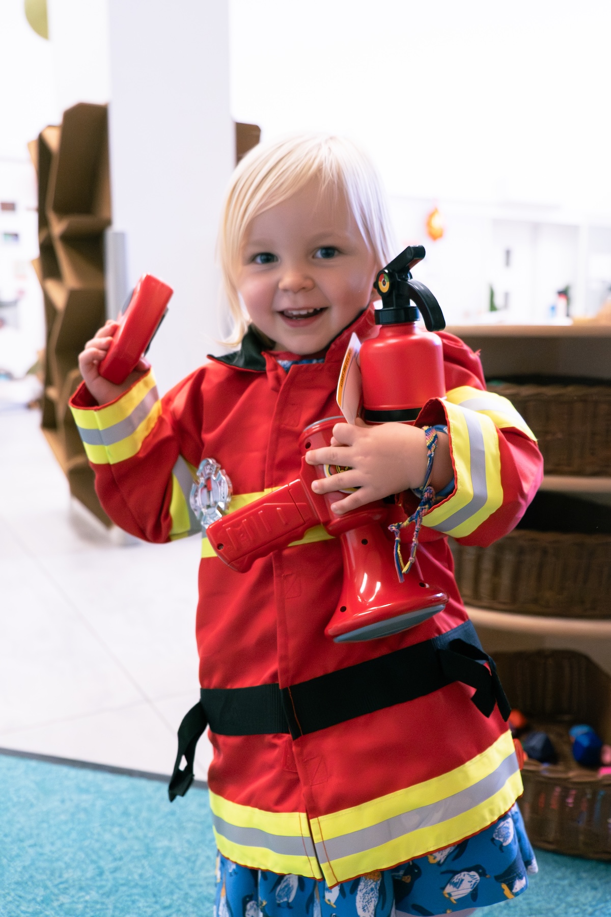 Nursery school play activity supporting early learning and development