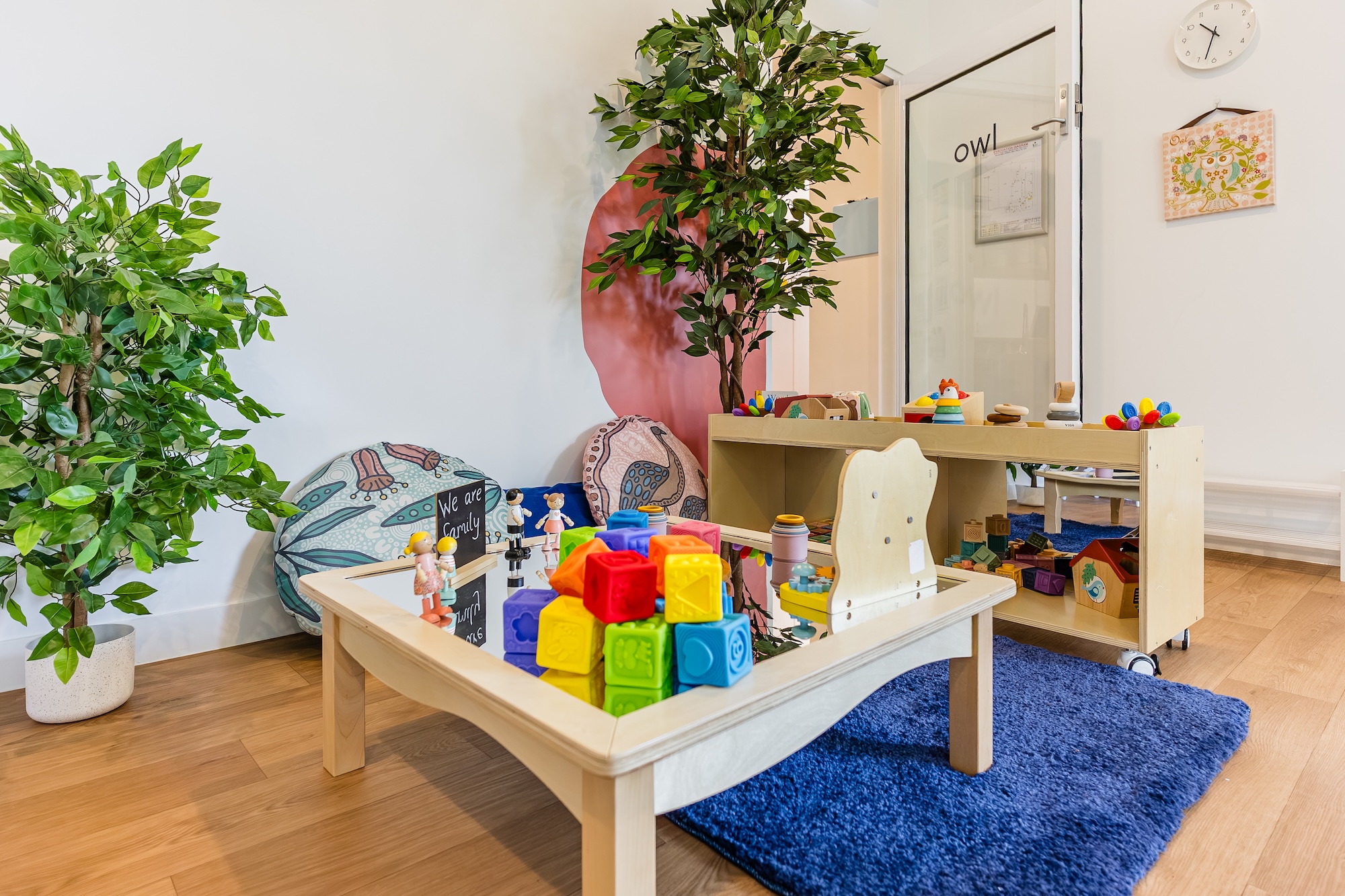 Children engaged in play-based learning at a nursery school