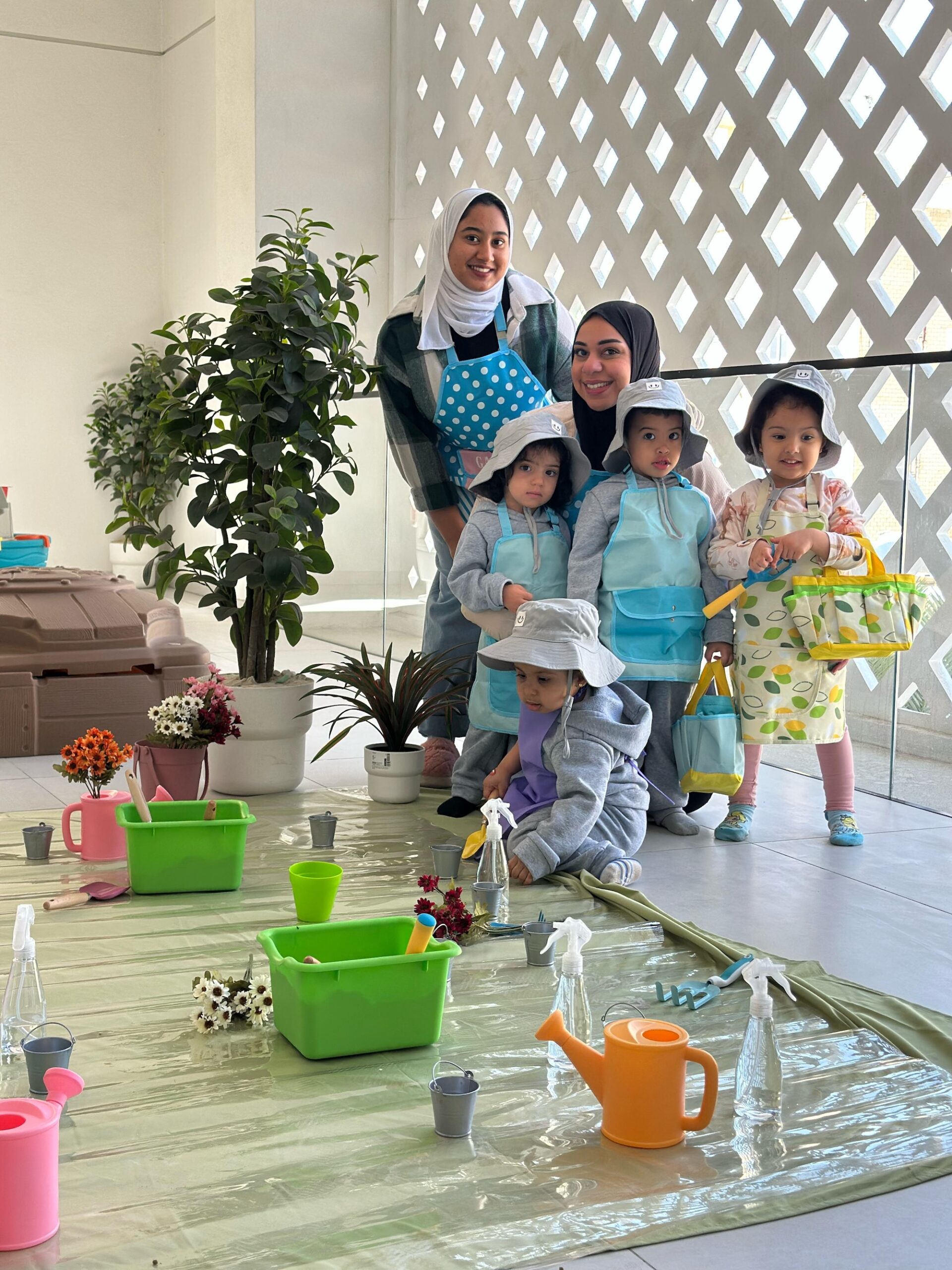 Phenomenon-based learning franchise documentation display at a FinlandWay® school